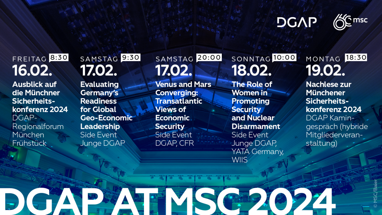 DGAP Munich Security Conference 2024 DGAP